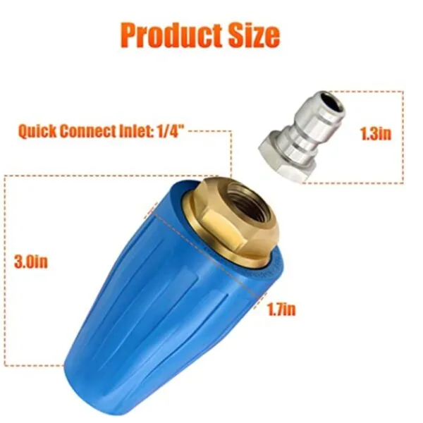 360 Degree Rotating High Pressure Turbo Nozzle