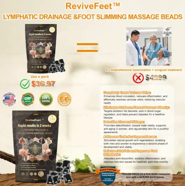 Bee Venom Lymphatic Drainage & Slimming Foot SoakBeads