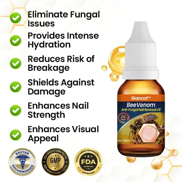 BeeVenom Anti-Fungal Nail Renewal Oil
