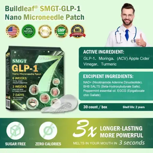 SMGT Nano Microneedle Patch with Collagen Peptides &Matrixyl 3000 - Image 13