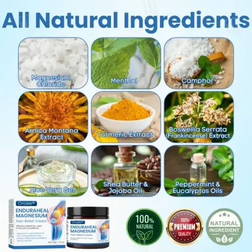 EnduraHeal Magnesium Pain Relief Cream - Image 6