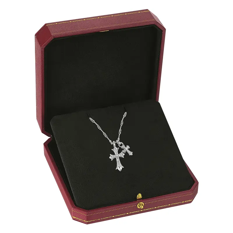 Lymphatic Magnetic Therapy Cross Design Diamond Necklace - Image 20