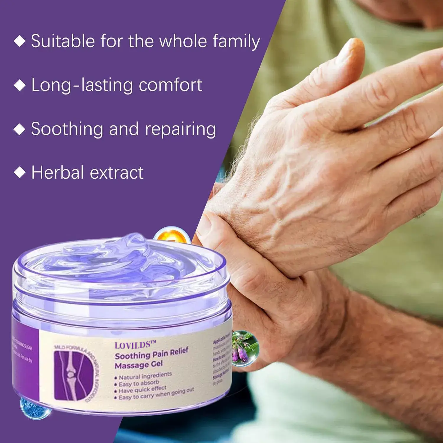 AOA-Approved Pain Relief Gel – With Turmeric & Emu Oil for Arthritis & Joint Support - Image 5