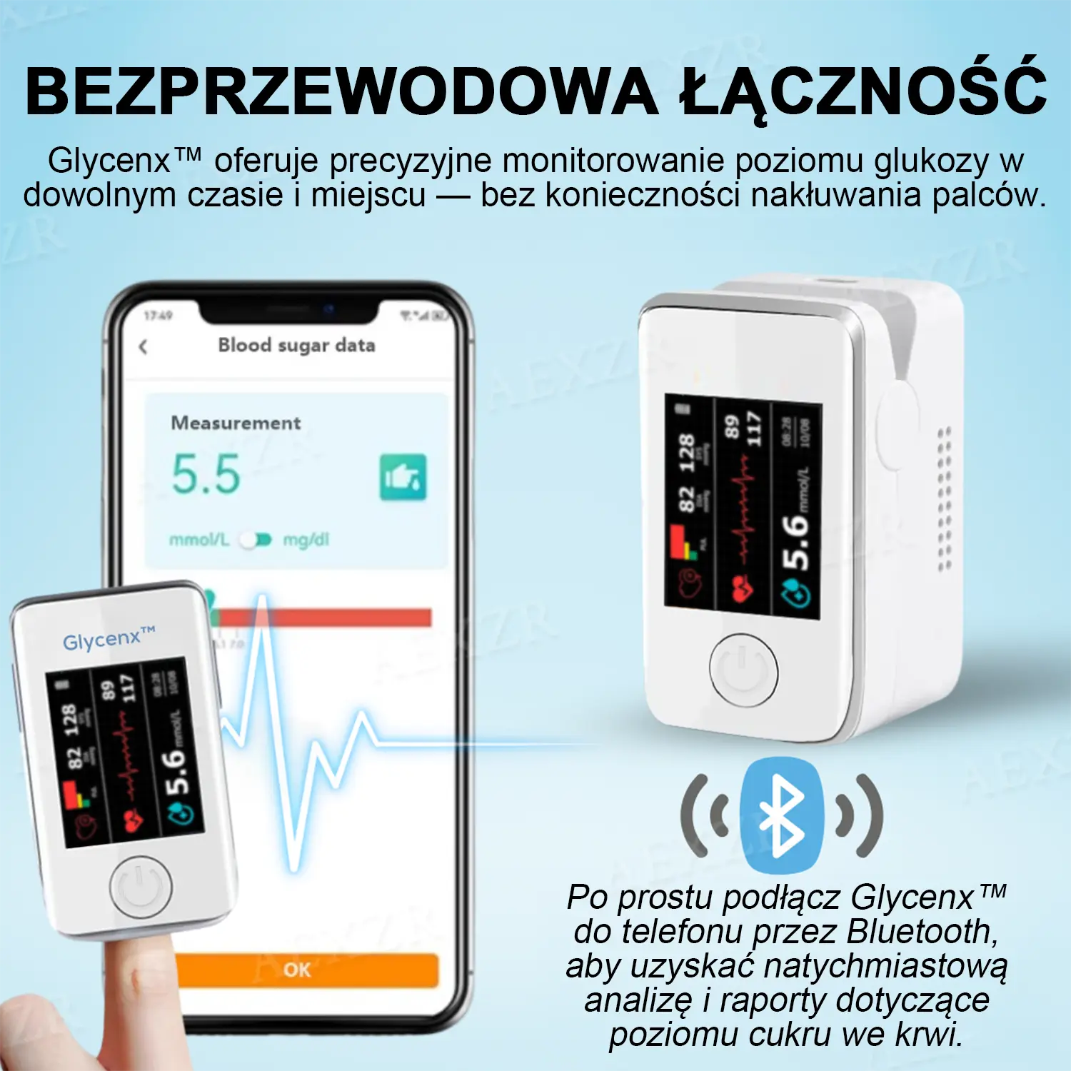 Wyprzedaż Noworoczna- Rabat - 70 % OFF Dokładne urządzenie do pomiaru poziomu glukozy we krwi - Image 6