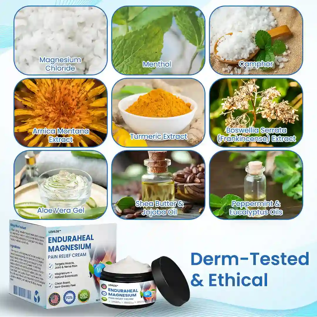 EnduraHeal Magnesium Pain Relief Cream - Image 9
