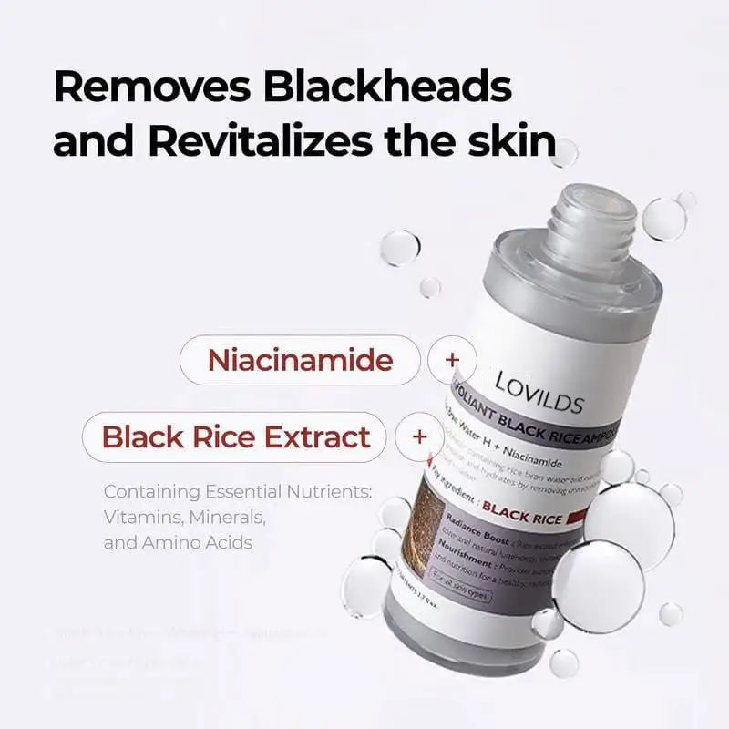 LOVILDS Glow Rice Ampoule Duo - Serums for Brightening Exfoliating and Moisturizing - Image 6