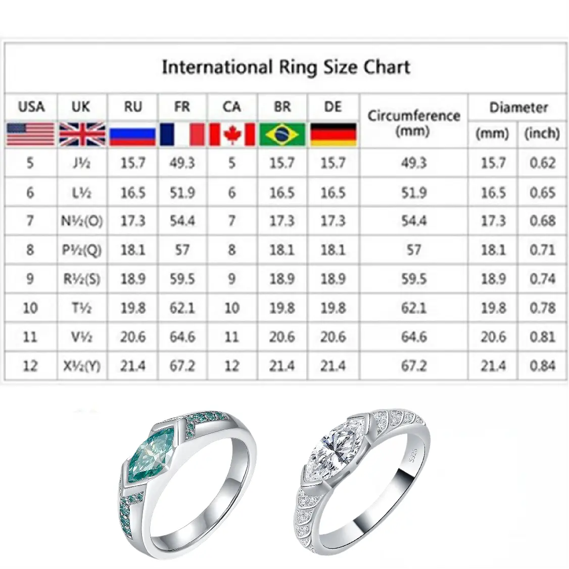 DIYSTAR Magnetology Moissanite Diamond Ring - Image 15