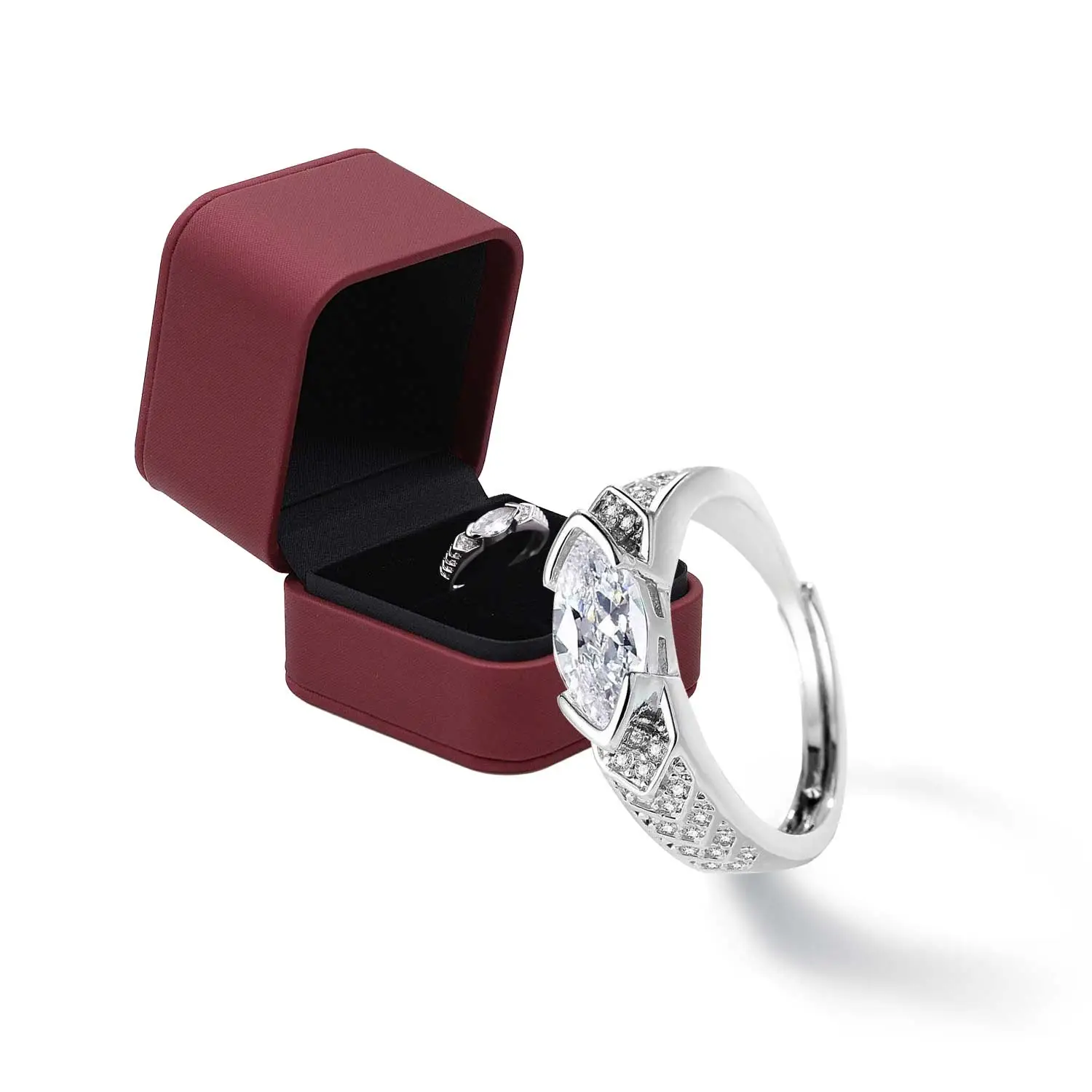 DIYSTAR Magnetology Moissanite Diamond Ring - Image 17