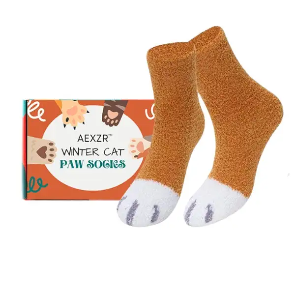 Winter Cat Paw Socks - Image 12