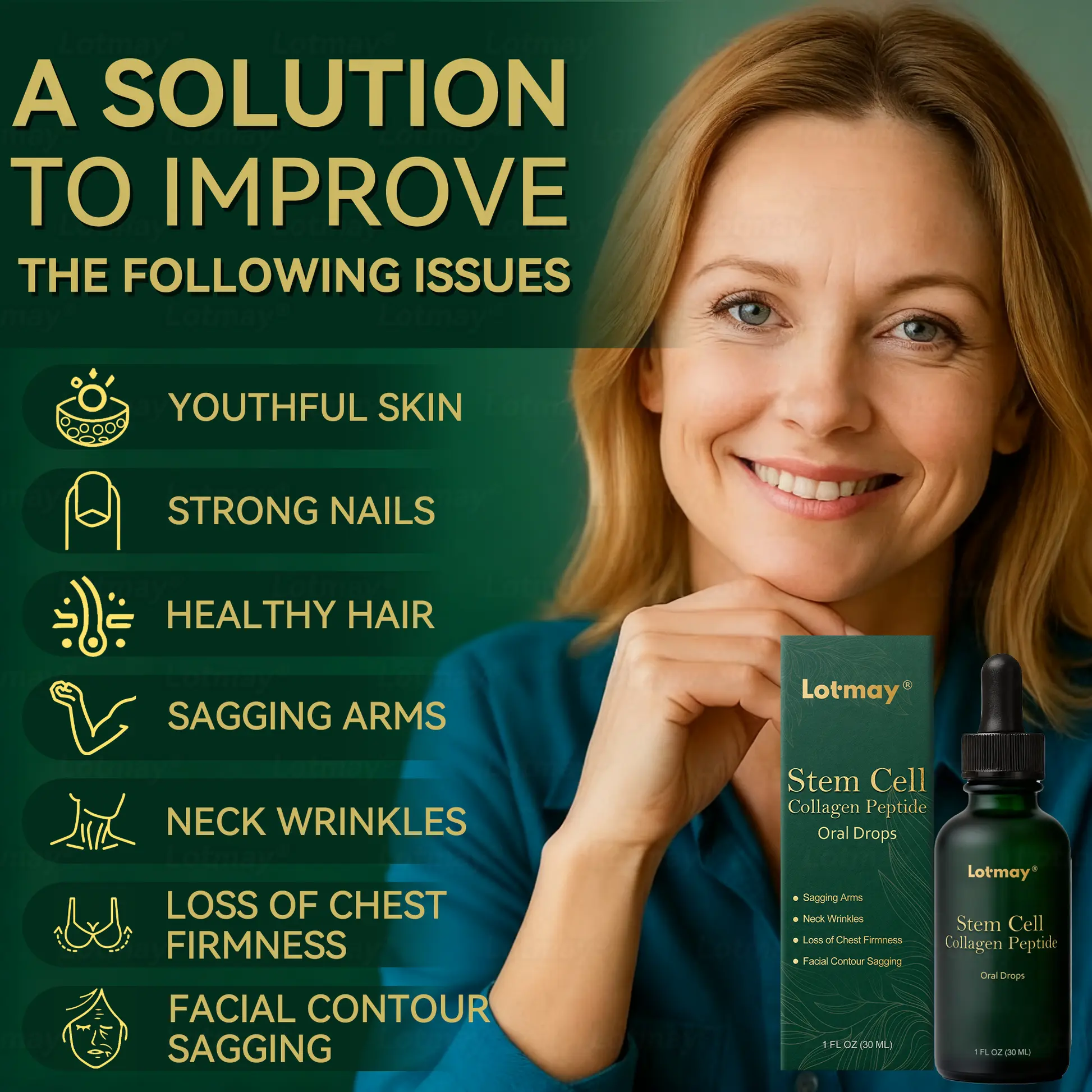 Stem Cell Collagen Peptide Oral Drops - Image 3