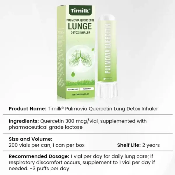 Pulmovia Quercetin Lung Detox Inhaler