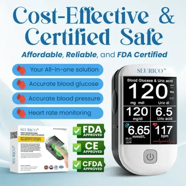 Next-Generation Intelligent Multifunctional Non-Invasive Laser Blood Glucose Meter