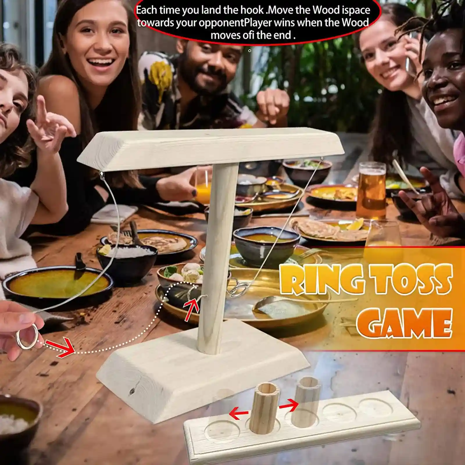 (SUMMER HOT SALE)- Ring Toss with Shot Ladder Bundle Game - Buy 2 Get Extra 10% OFF& Free shipping - Image 10