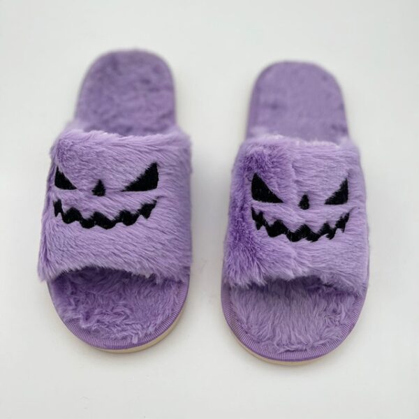 Halloween Soft Scary Pumpkin Slippers - Image 5