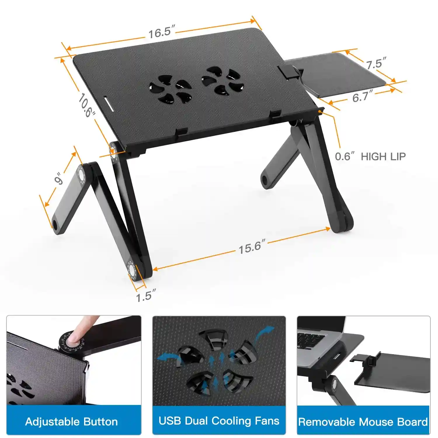 Portable Adjustable Laptop Desk - Image 2
