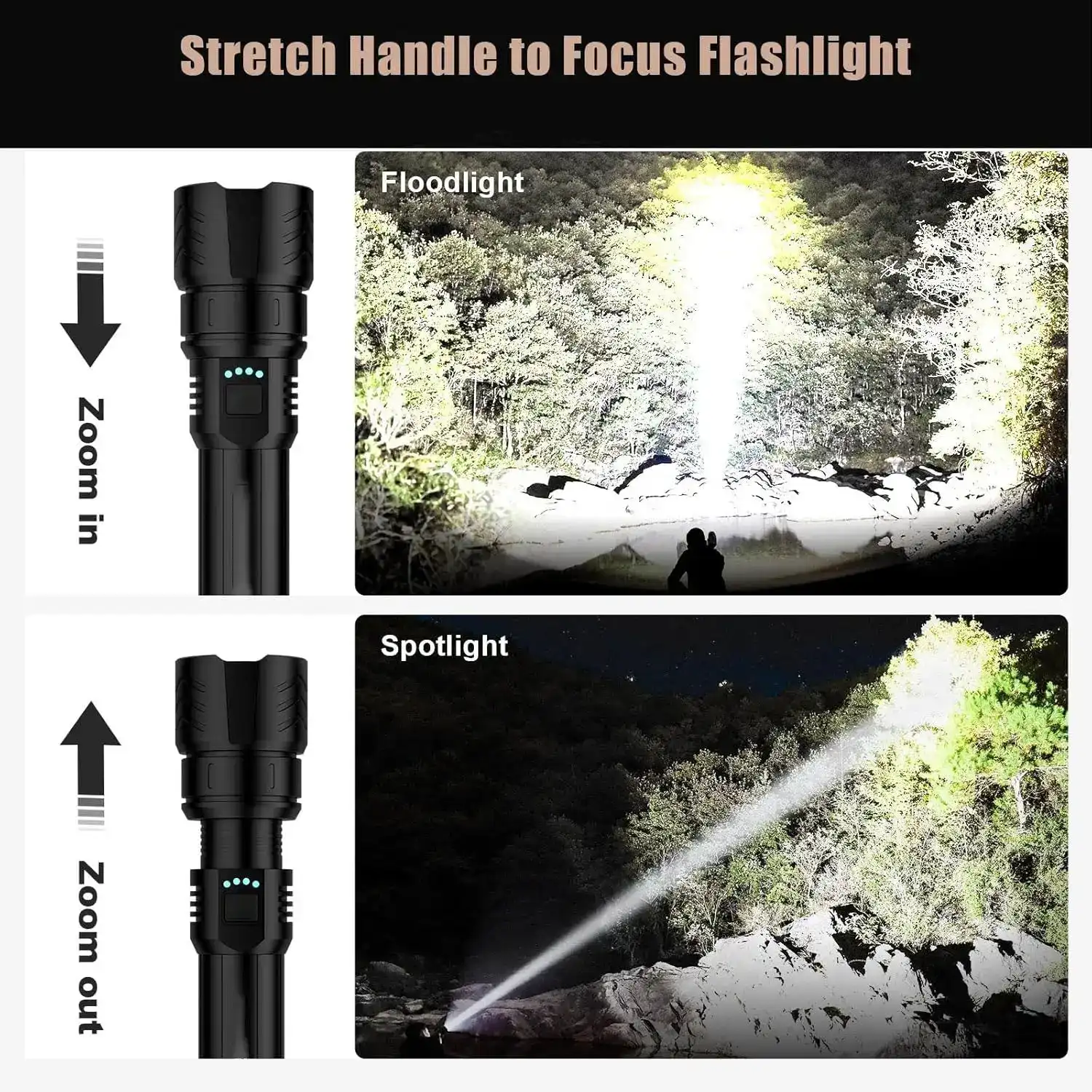 LED Flashlight – High Lumen Rechargeable Torch - Image 3