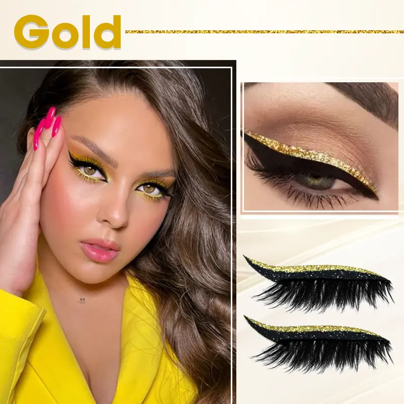 GlitzWink Cat Eyeliner Lashes Sticker - Image 8