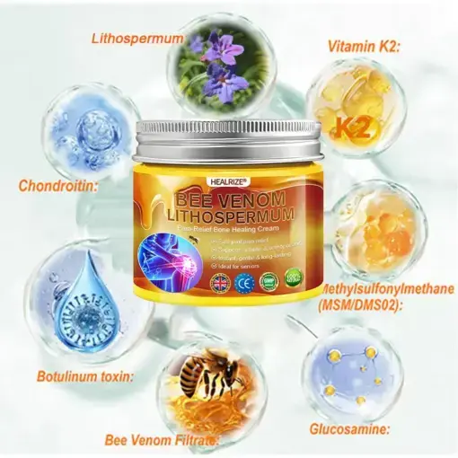 BEE VENOM LITHOSPERMUM Pain-Relief Bone Healing Cream - Image 11