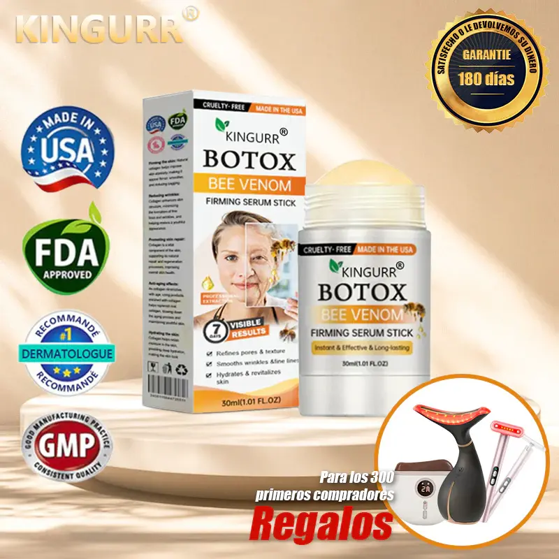 barra de esencia reafirmante con botox y veneno de abeja