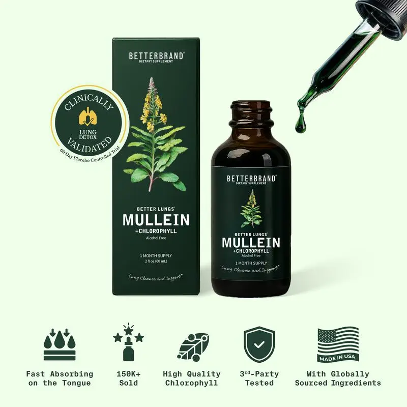 Mullein Leaf Extract drops for Lungs