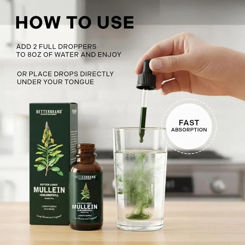 Mullein Leaf Extract drops for Lungs - Image 3