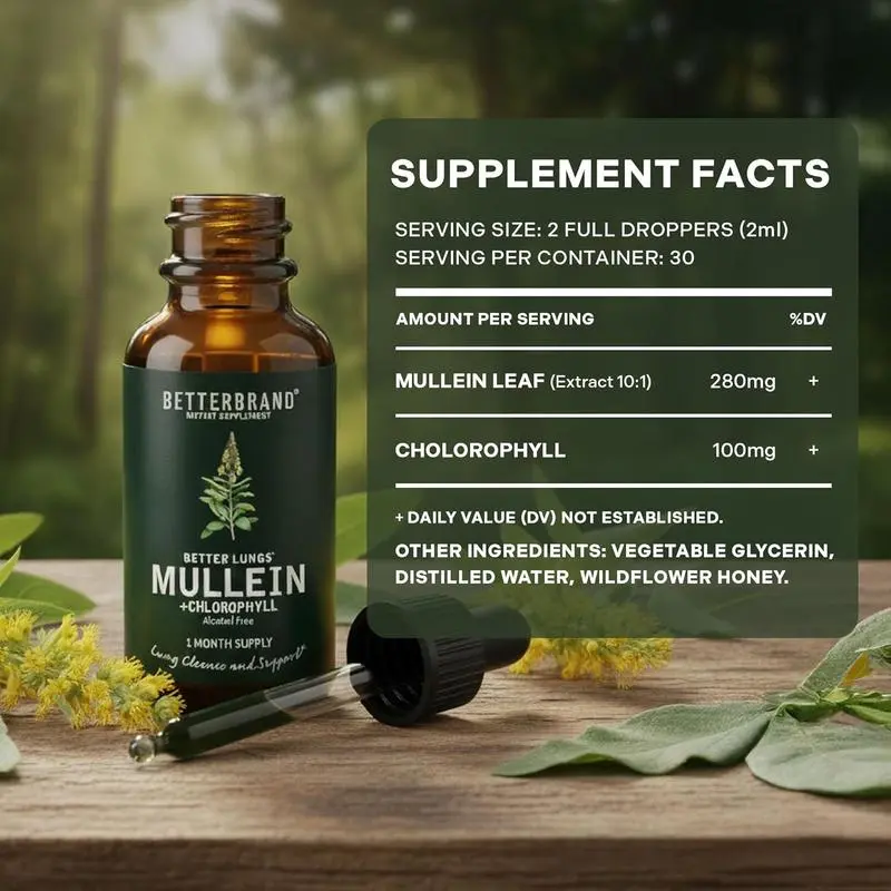 Mullein Leaf Extract drops for Lungs - Image 5