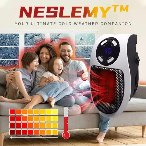 NESLEMY Calienta tu espacio en minutos y deleita con un invierno lleno de comodidad