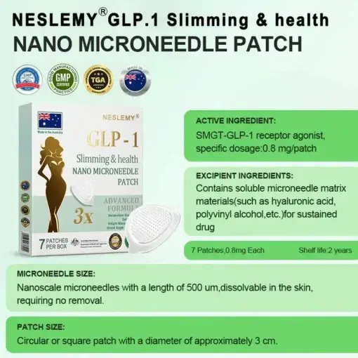 Tirzepatide Slimming & health NANO MICRONEEDLE PATCH - Image 12