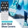 Titanium steel nail elastic shoe cover