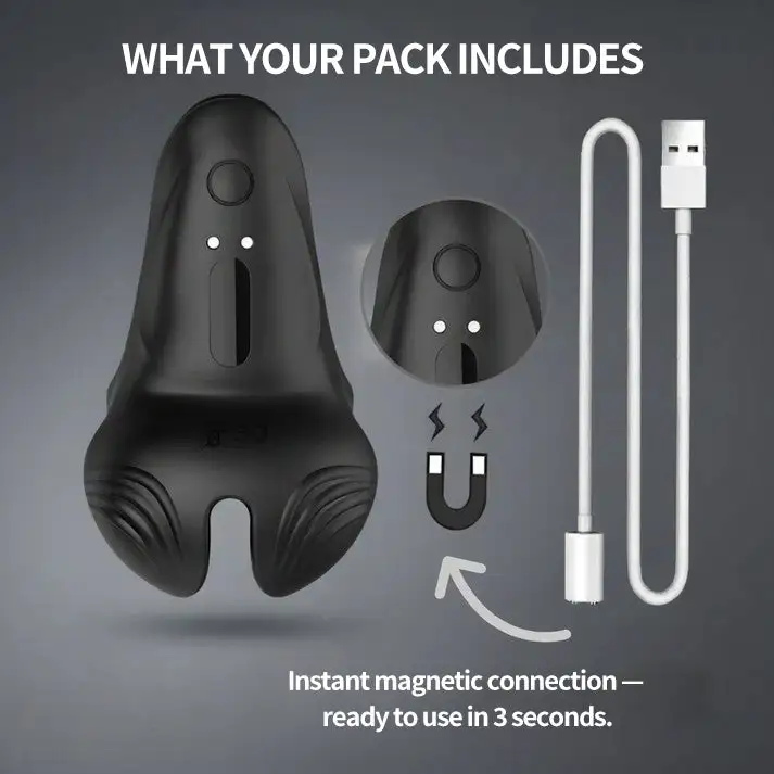 Vibrating Electric Male Masturbation Lock Ring - Image 14