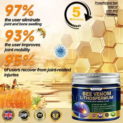 BEE VENOM LITHOSPERMUM Pain-Relief Bone Healing Cream - Image 9