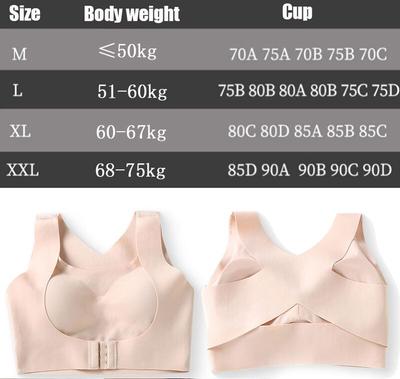 Seamless Front Buckle Support Bra - Image 10