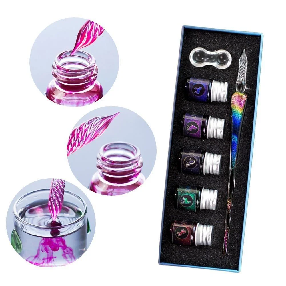 Majestic Crystal Glass Pen Handcrafted - Image 5