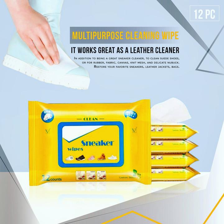Shoes Cleaning Wipes (12Pcs/Pack) - Image 3