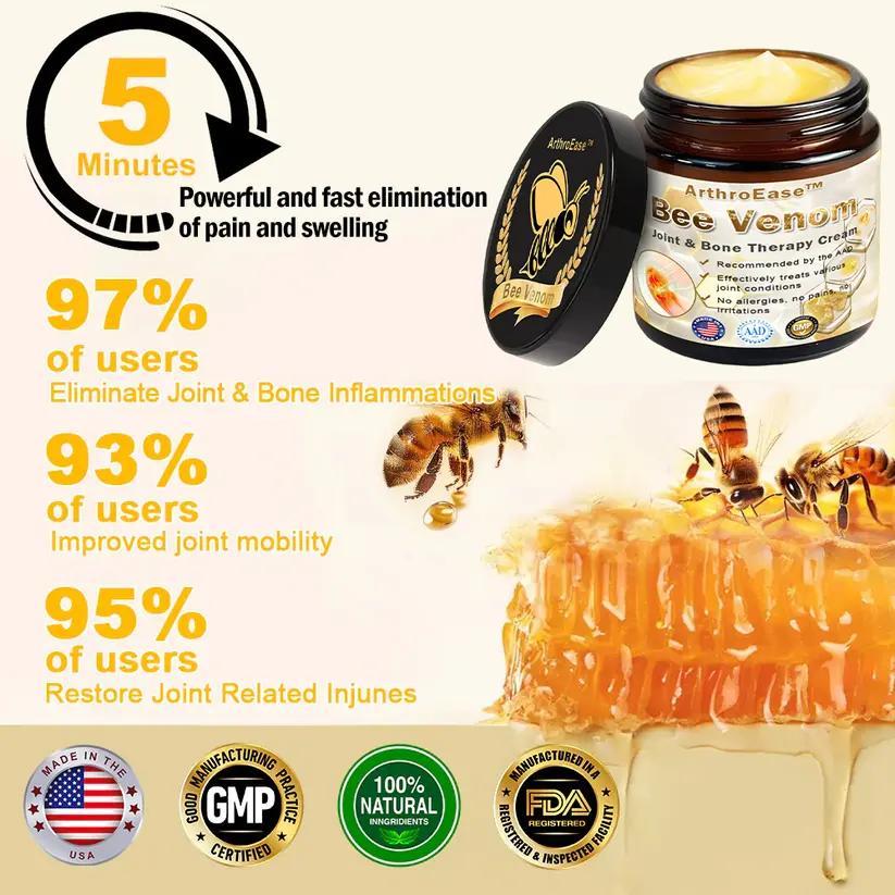 Bee Venom Joint and Bone Arthritis Therapy Cream - Image 7