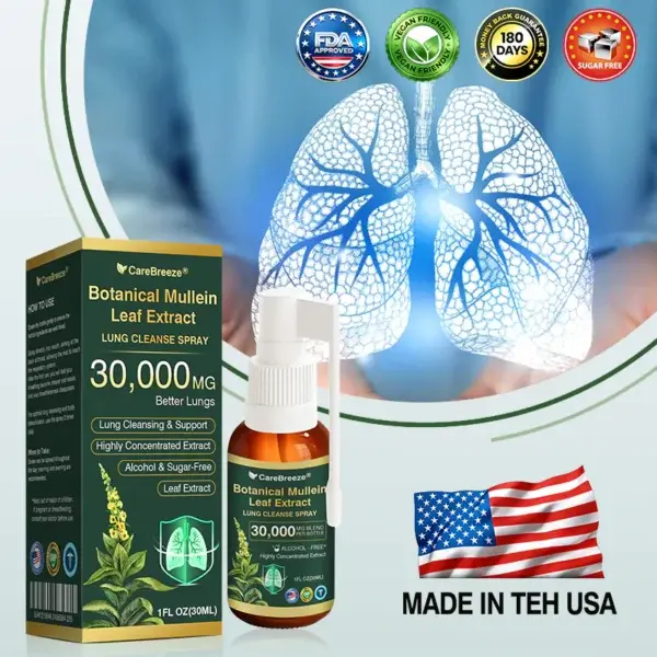 Botanical Mullein Leaf Extract Lung Cleanse Spray