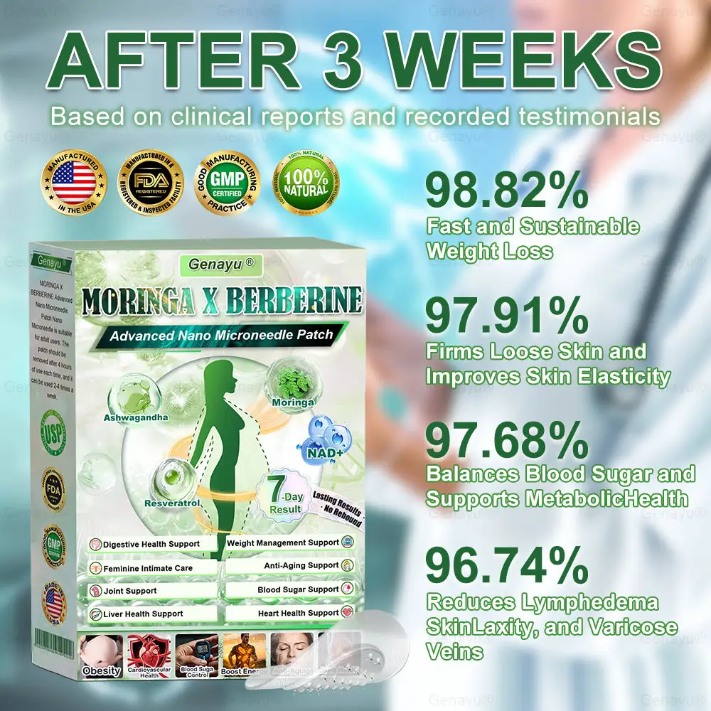 ️ MORINGA+BERBERINE Advenaced Nano Microneedle Patch - Image 2