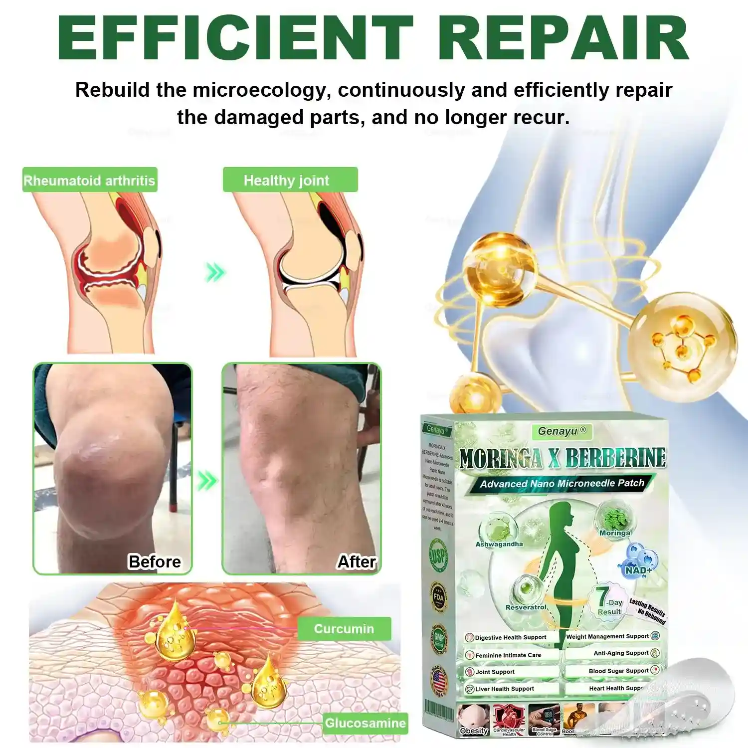 ️ MORINGA+BERBERINE Advenaced Nano Microneedle Patch - Image 9