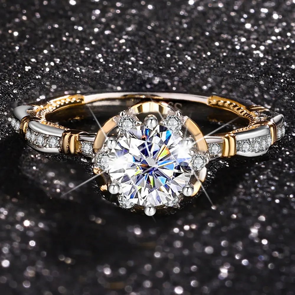 Rose Moissanite Ring