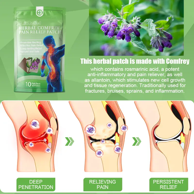 Herbal Comfrey Pain Relief Patch - Image 4