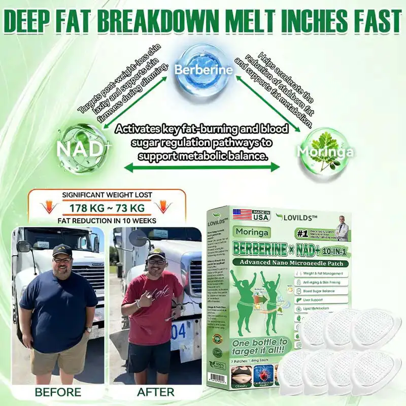 Moringa · Berberine × NAD+ 𝟏𝟎-𝐢𝐧-𝟏 𝐀𝐝𝐯𝐚𝐧𝐜𝐞𝐝 𝐍𝐚𝐧𝐨 𝐌𝐢𝐜𝐫𝐨𝐧𝐞𝐞𝐝𝐥𝐞 𝐏𝐚𝐭𝐜𝐡 - Image 2
