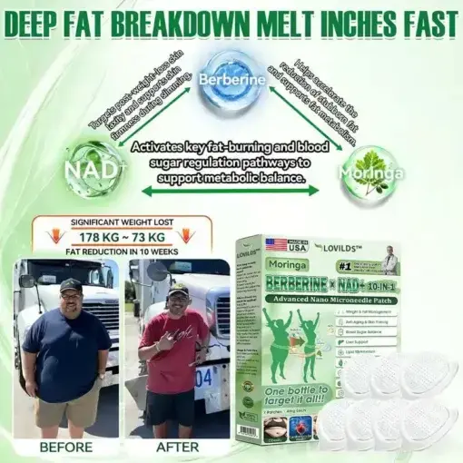 Moringa Berberine × NAD+ 𝟏𝟎-𝐢𝐧-𝟏 𝐀𝐝𝐯𝐚𝐧𝐜𝐞𝐝 𝐍𝐚𝐧𝐨 𝐌𝐢𝐜𝐫𝐨𝐧𝐞𝐞𝐝𝐥𝐞 𝐏𝐚𝐭𝐜𝐡 - Image 2