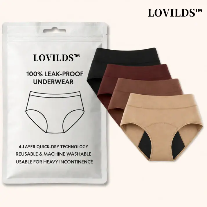 100% Leak-Proof Underwear 4-pack