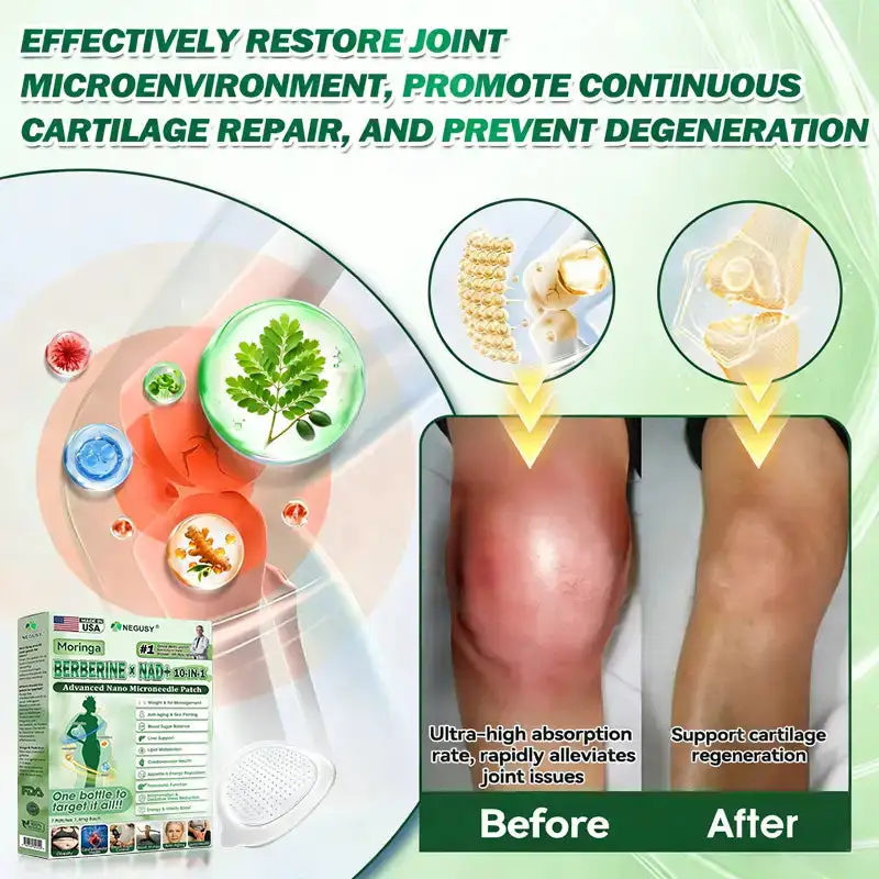 Moringa .Berberine x NAD+ 10-in-1 Advanced Nano Microneedle Patch - Image 14