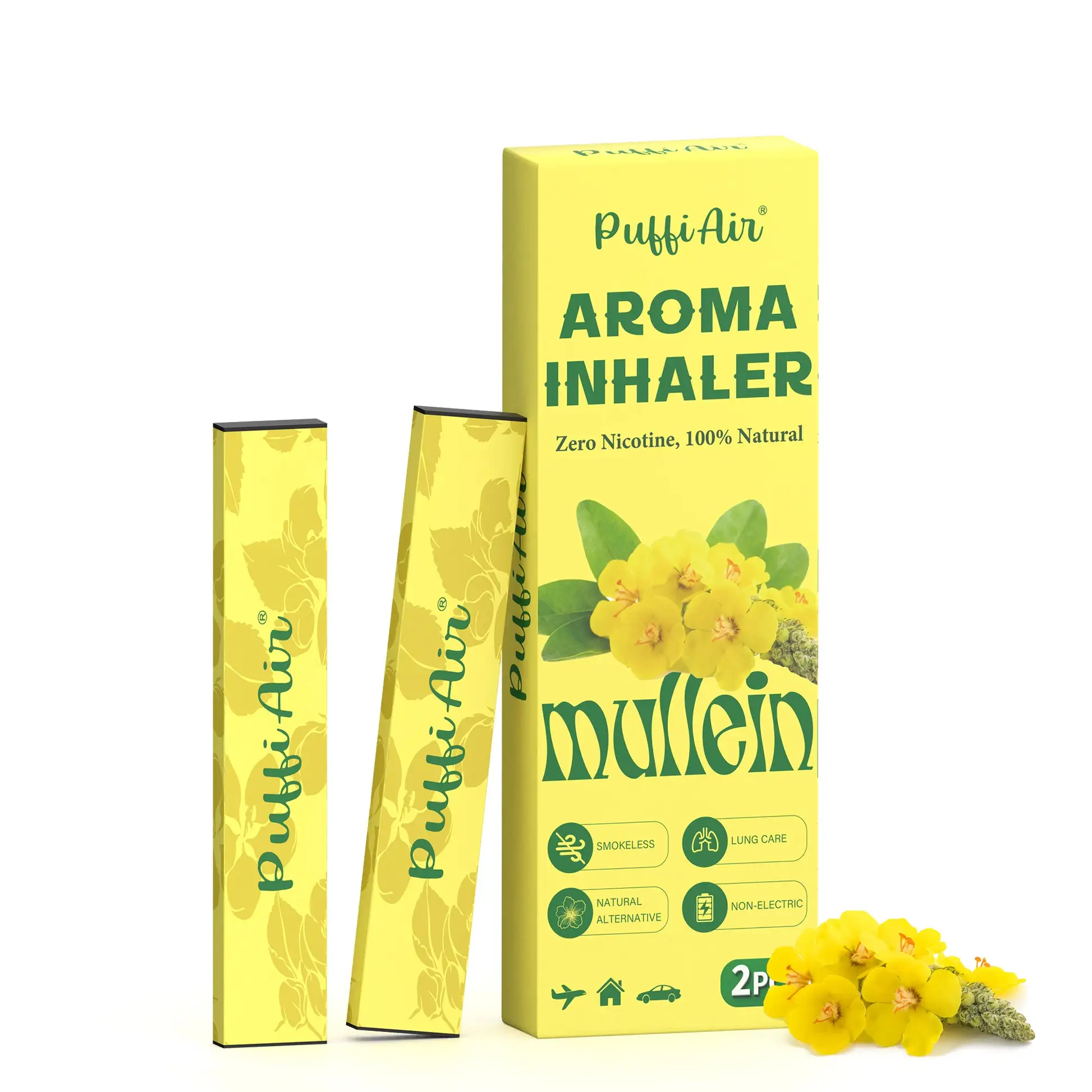 New Mullein Aroma Inhaler - 2 Pcs