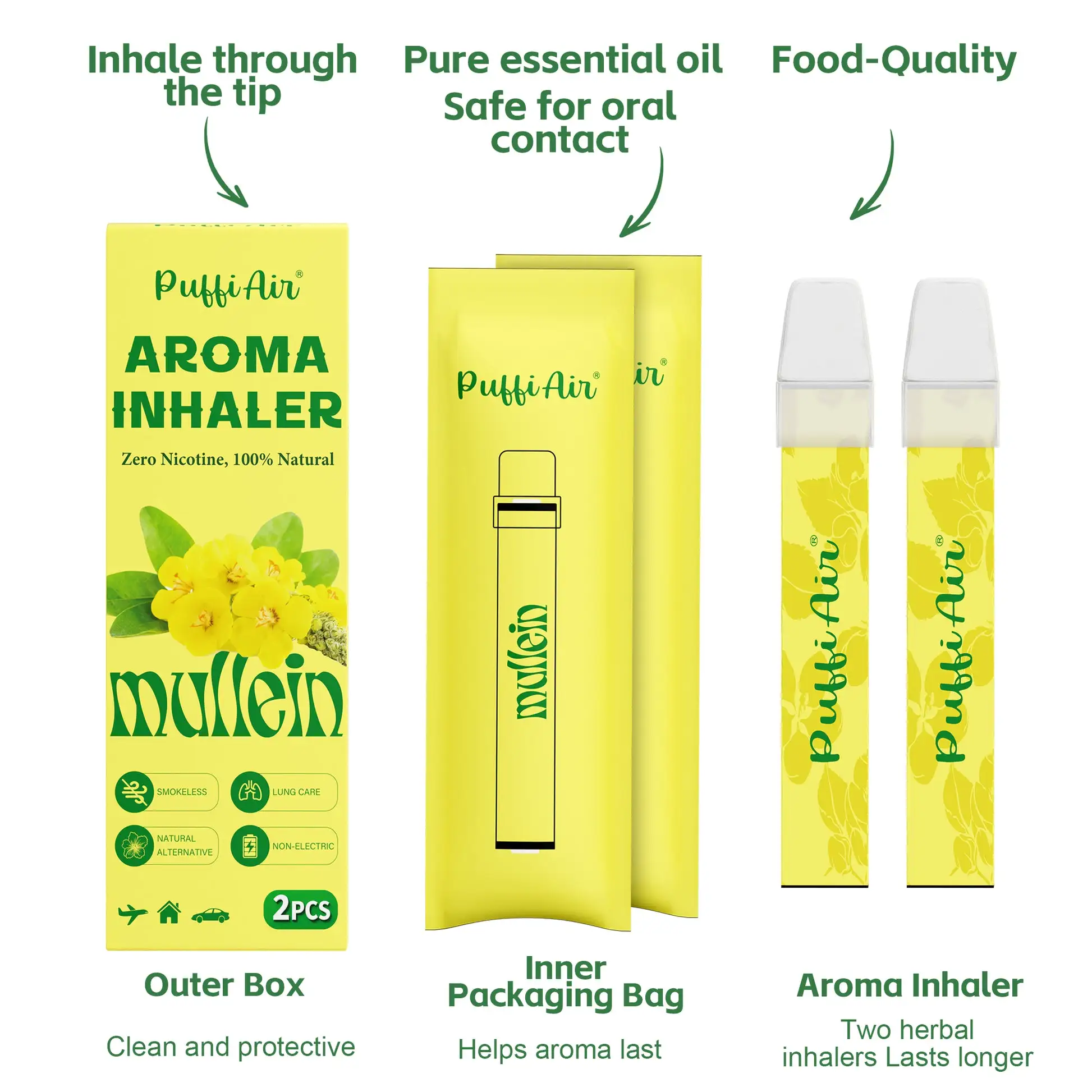 New Mullein Aroma Inhaler - 2 Pcs - Image 8