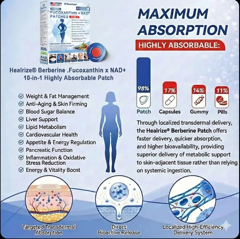 𝐁𝐞𝐫𝗯𝗲𝐫𝐢𝐧𝐞 · Fucoxanthin × NAD⁺ 𝟏𝟎-𝐢𝐧-𝟏 Highly Absorbale 𝐏𝐚𝐭𝙘𝙝 - Image 2