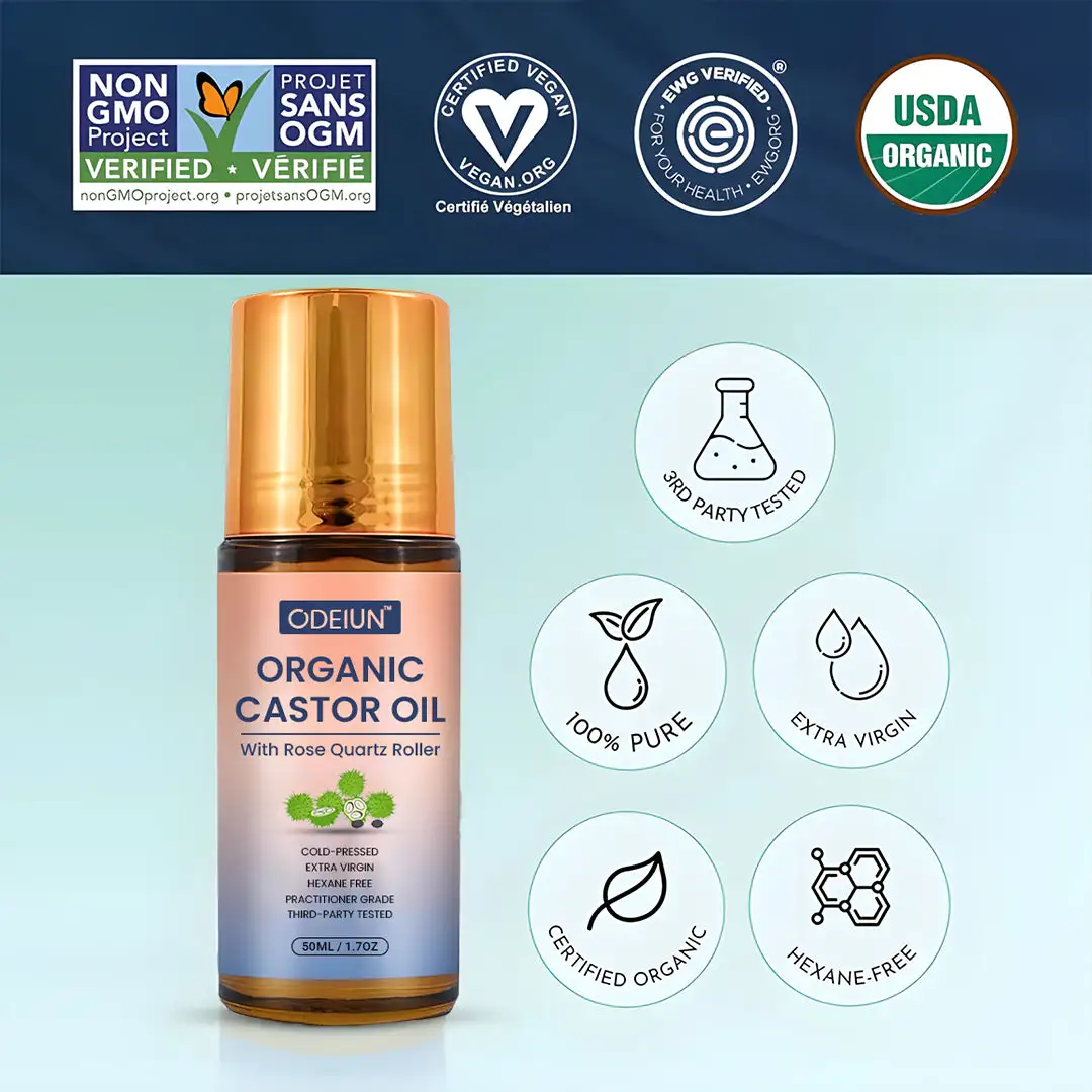 Organic Castor Oil Roll-On - Image 2