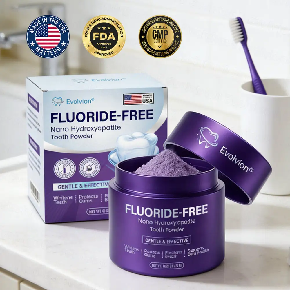 Fluoride-Free Nano Hydroxyapatite Tooth Powder
