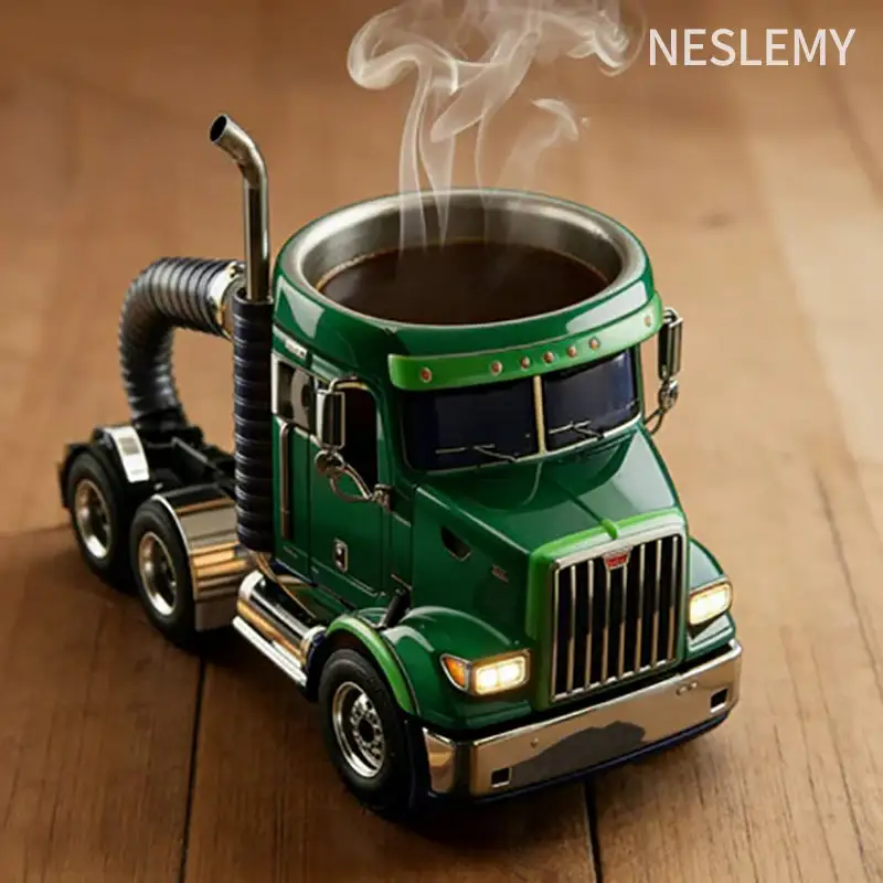 Durable Semi-Truck Shaped Coffee Mug - Image 2